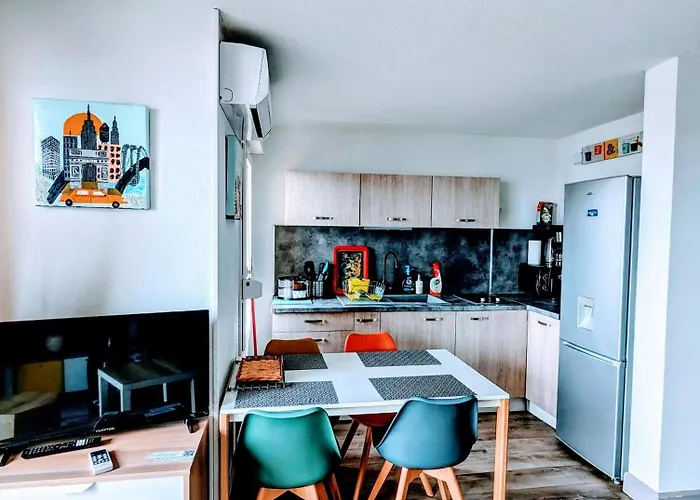 アパート T2 Climatise Vue Sur Mer, Wifi, Piscine Et Parking *